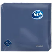 FRESH Salvete troslojne, 33x33, 20 komada, Tamnoplave