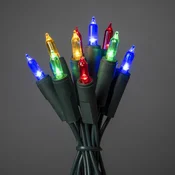 Konstsmide Christmas Barvita svetlobna veriga LED, 10 luči 2,85 m - zelena - Plastika