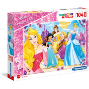 Slagalica Clementoni od 104 maksi dijela - Princeze