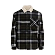 Jack & Jones Junior Jopa iz flisa JJZac temno zelena/črna/bela
