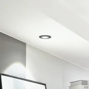 Arcchio LED svetilka Lirin, črna, 4.000K - Dnevna soba/jedilnica - Sodobni - Aluminij