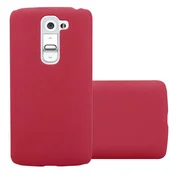Cadorabo Cadorabo Case, združljiv z LG -om v Frosty Red - Hard Case zaščitni pokrov v zmrznjenem videzu proti praskam in udarcem, (20564965)