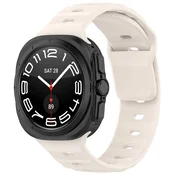 Silikonski pas Techsuit W055 za Samsung Galaxy Watch Ultra 47mm/Galaxy Watch Ultra 2 - bež