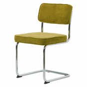 Zelen jedilni stol iz rebrastega žameta Rupert – Unique Furniture