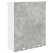 Vidaxl Viseča omarica Betonsko siva 80 x 31 x 100 cm Konstruiran les