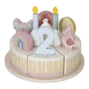 Little Dutch - Lesena rojstnodnevna torta Pink