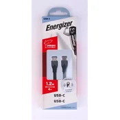 USB kabel, USB-C na USB-C, 1,2 m, ENERGIZER, crni 3492548231690