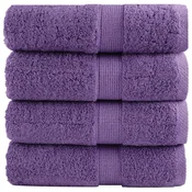 Premium rucnici za pranje SOLUND 4 kom. ljubicaste 30x30 cm 600 g/m2