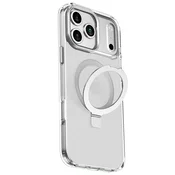 INF Srebrno magnetno ohišje s stojalom, združljivo z iPhone 16 Pro, (5000080894)