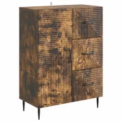 Vidaxl Strani šal Dimljen hrast 66 x 34,5 x 89,5 cm Inženirski les