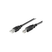 Goobay USB kabel 68901 USB 2.0 3m A/B vtič črn