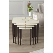 Hanah Home set od 4 umetnutih stocica Lyon, krem / orah