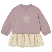Mayoral Pletena obleka 2912 Roza Regular Fit