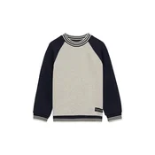 WE Fashion Majica marine/pegasto siva