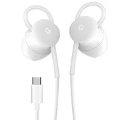 GOOGLE Google, Slušalke USB C z nadzorom glasnosti Originalni mikrofon za pomoč pri glasu, Bela, (5000065653)