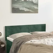 vidaXL vidaXL Posteljno vzglavje 2 kosa temno zeleno 72x5x78/88 cm žamet, (20953117)