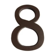 Številka 8, 180 mm, rjava plastika