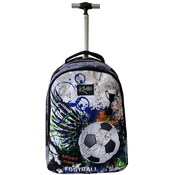 Školski ruksak na kotacima Kaos 2 u 1 - Football, s 3 pretinca
