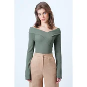 Trend Alaçati Stili Majica kaki