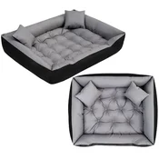 AIO FACTORY Pasja postelja ECCO 145x115 cm vodoodporna siva