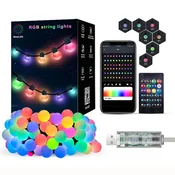 RGB LED novogodišnje loptice u nizu