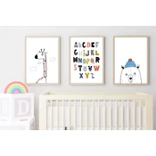Wallity Uramljena slika Huhu194, 20x30 cm , 3 dela