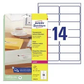 Transparentne etikete za DL ovojnice 99,1 x 38,1 mm