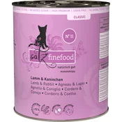 catz finefood Mačja hrana Classic No. 11 - jagnjetina in zajec - 800 g
