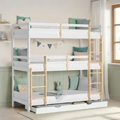 Homestyle4U Troposteljna pograd, 203x205x103 cm, bela