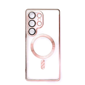 slomart Ohišje Electroplated Case z MagSafe galvansko prevlečeno za iPhone 16e - roza