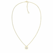 Tommy Hilfiger Elegantna pozlačena ogrlica s plastnim kristalom 2780801
