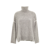 Deha MAGLIONE COLLO ALTO, ženski pulover, siva D93233