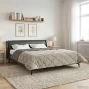 Vidaxl Polna celoletna prevleka Šonerisan Svetlo siva 220 x 260 cm
