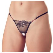 Sexy Crotchless Thong With Rhinestones