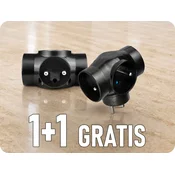 DPM Stikalo 3x16A (2P+T), max. 3500W, IP20, črno, 1+1 gratis! [P901B]