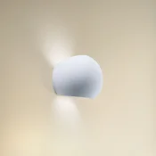 SOLLUX LIGHTING Stenska svetilka Bullet up/down iz keramike v beli barvi - Dnevna soba/jedilnica - Sodobni - Keramika