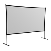 Zaslon za projektor - 331,9 x 186,7 cm - 16:9 - 150 - jeklen okvir