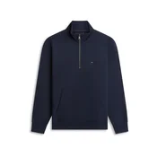 TOMMY HILFIGER Majica Flag Embroidery Quarter-zip mornarska