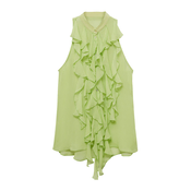 MANGO Bluza Camelia  svetlo zelena