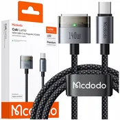 Mcdodo MCDODO MACBOOK AIR PRO USB-C MAGSAFE 3 140W POLNILNI NAPAJALNI KABEL 2M