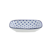 MADAME COCO Reve Bleu Tanjir za serviranje, 17.5x12.5cm, Plavo-beli
