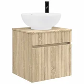 vidaXL Visoka umivalnik s police Sonoma hrast 49 x 44,5 x 66,5 cm