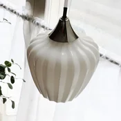 PR Home Visoka svetilka Amalfi, opalno bela, O 14 cm, steklo, E14, vtič - Dnevna soba/jedilnica - Skandinavski - opalsko bel