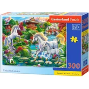 Castorland - Puzzle Samorogi v čarobnem vrtu - 300 kosov