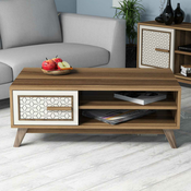 Hanah Home Klub sto Ayla, 105x38.2x60 cm, Smeđe-beli