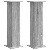Stalak za biljke 2 pcs Siva sonoma 30,5 x 30 x 100,5 cm