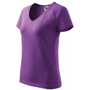 Malfini Ženska majica slim fit z rokavom iz reglana, vijolična, S