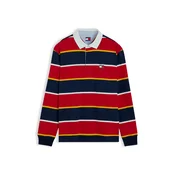 Tommy Jeans Majica mornarska/rumena/rdeča/bela