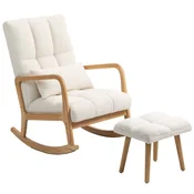 Homestar Gugalnik s taburejem 645x82x99 cm bela