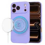 Silikonski ovitek Techsuit SoftFlex MagSafe za iPhone 17 Pro Max - vijoličen